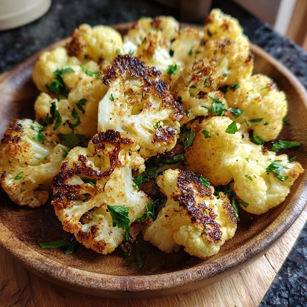 Blumenkohl mit Olivenöl und Kräutern