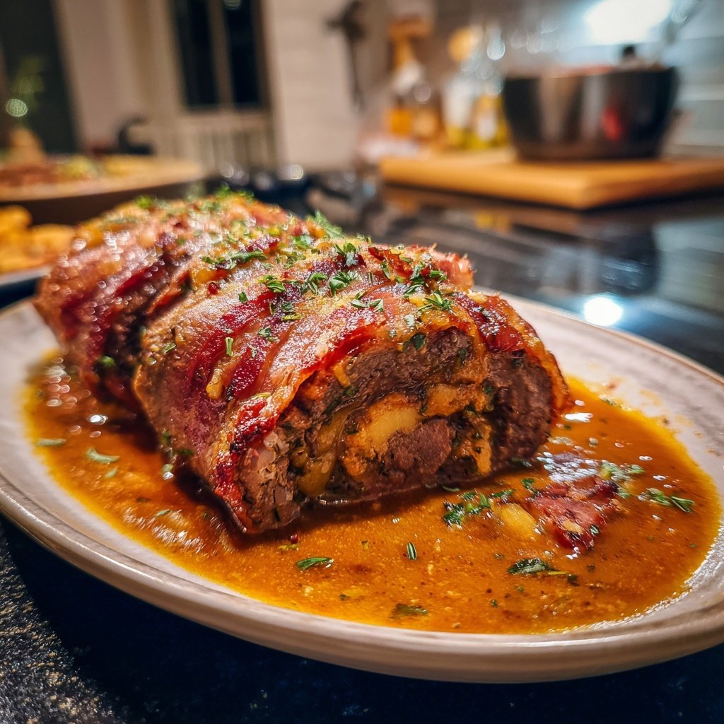 Hausmannskost Rinderrouladen mit Rahmsoße