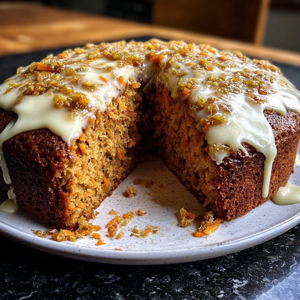 Gesunder Kuchen mit Karotte