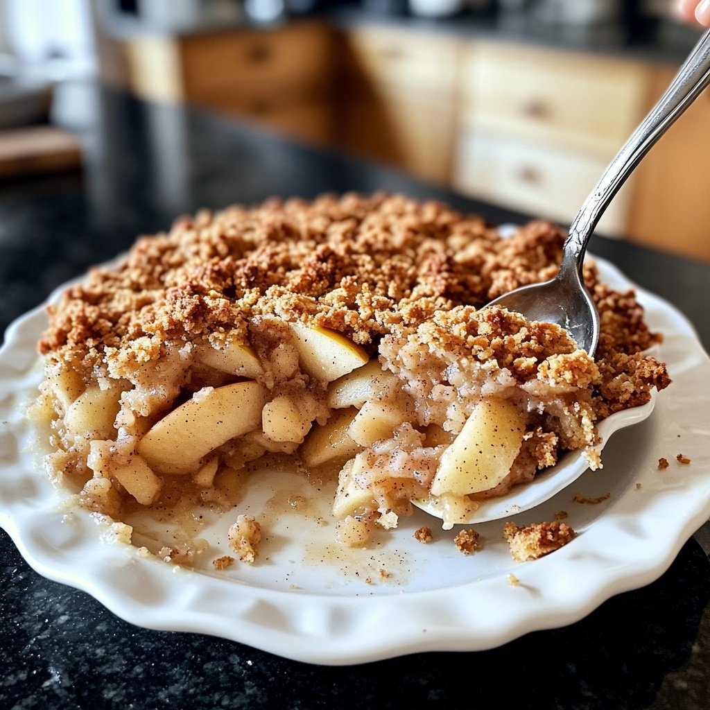 Veganer Apfel-Crumble