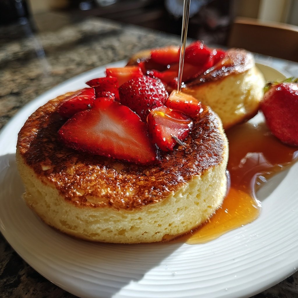 Valentinstag Frühstück mit Pfannkuchen