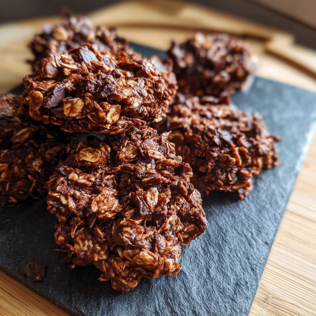 Zuckerfreie Snacks mit Hafer und Kakao