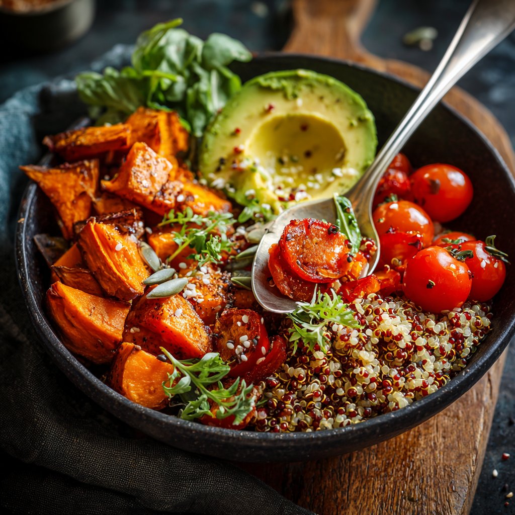Buddha Bowl mit Quinoa und Gemüse