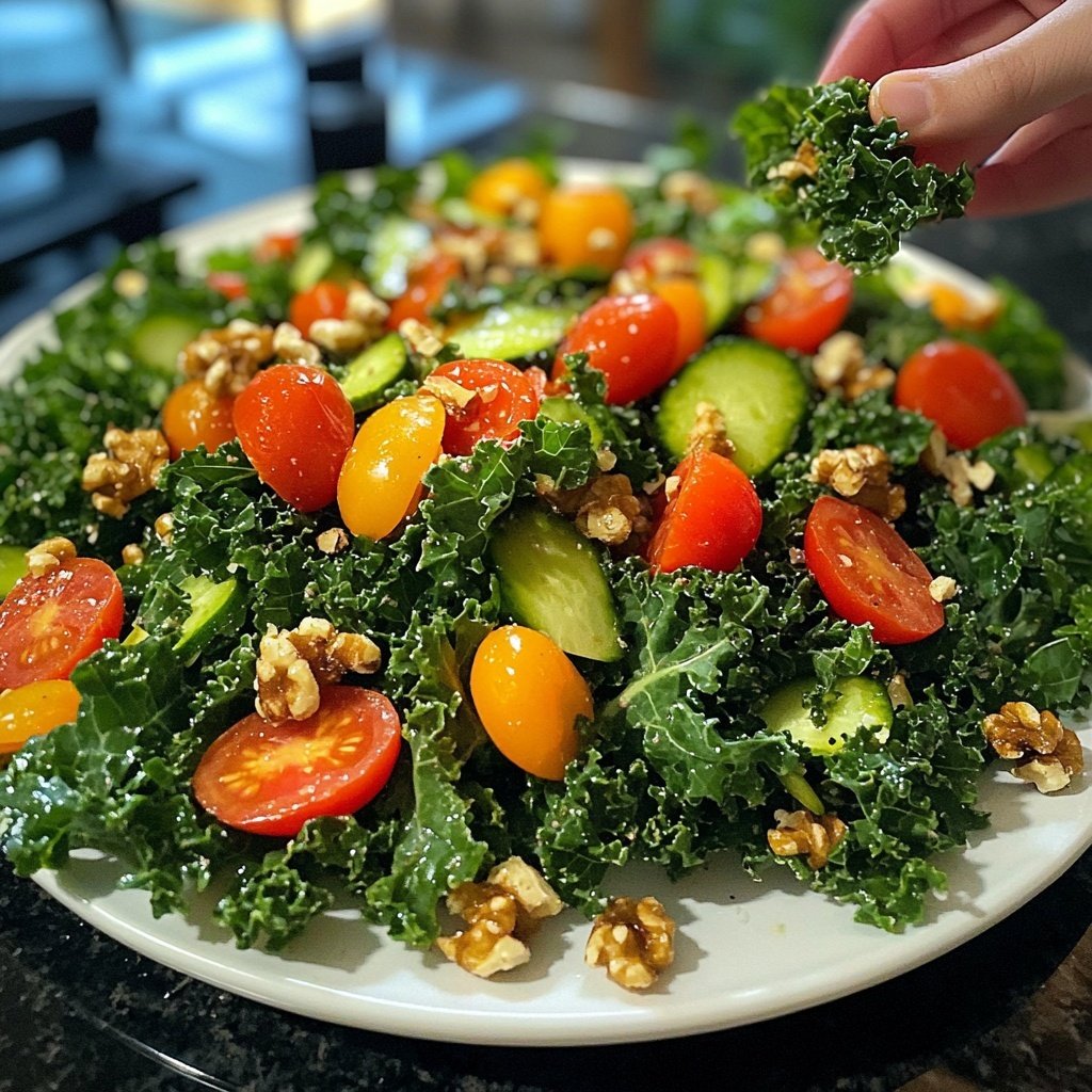 Knuspriger Grünkohl-Salat