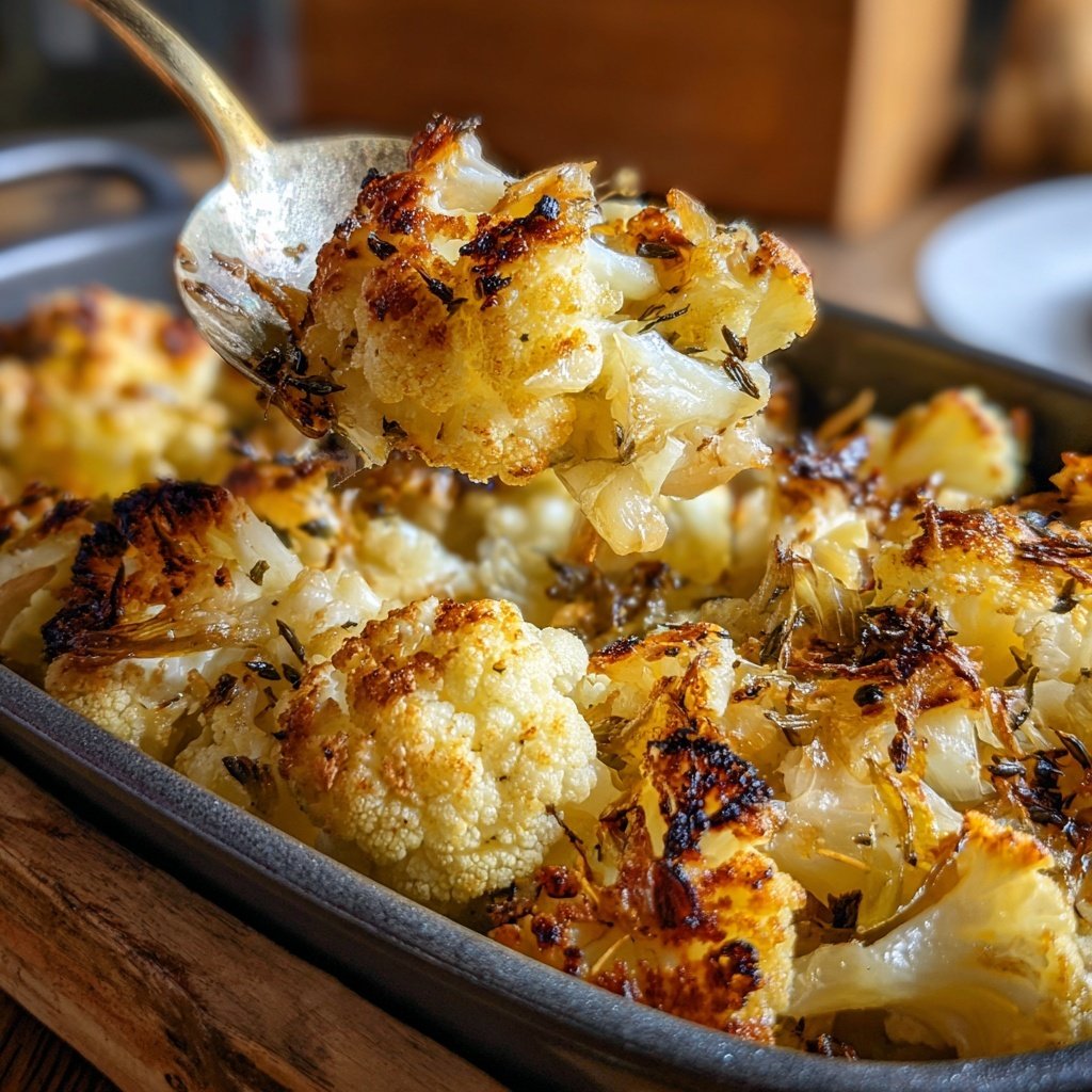 Blumenkohl mit Knoblauch und Zitrone