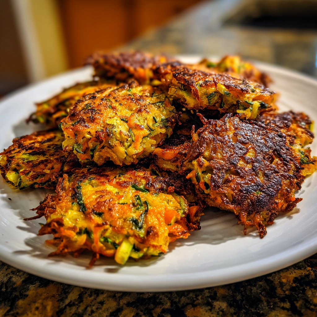 Zucchini-Karotten-Puffer