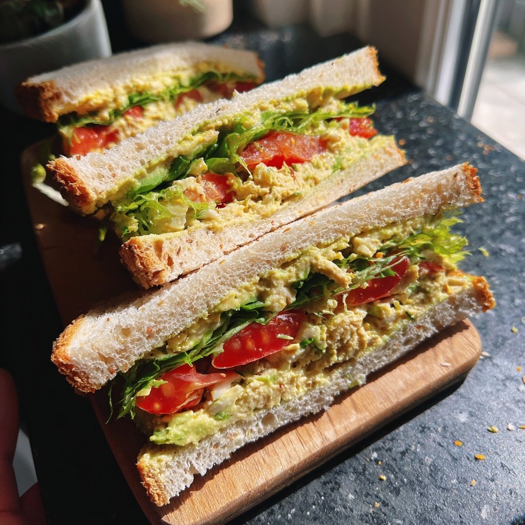 Herzförmige Sandwiches