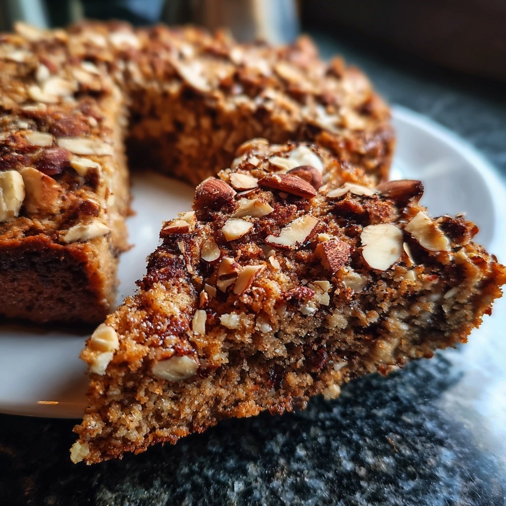 Bananenkuchen mit Mandeln und Kakao