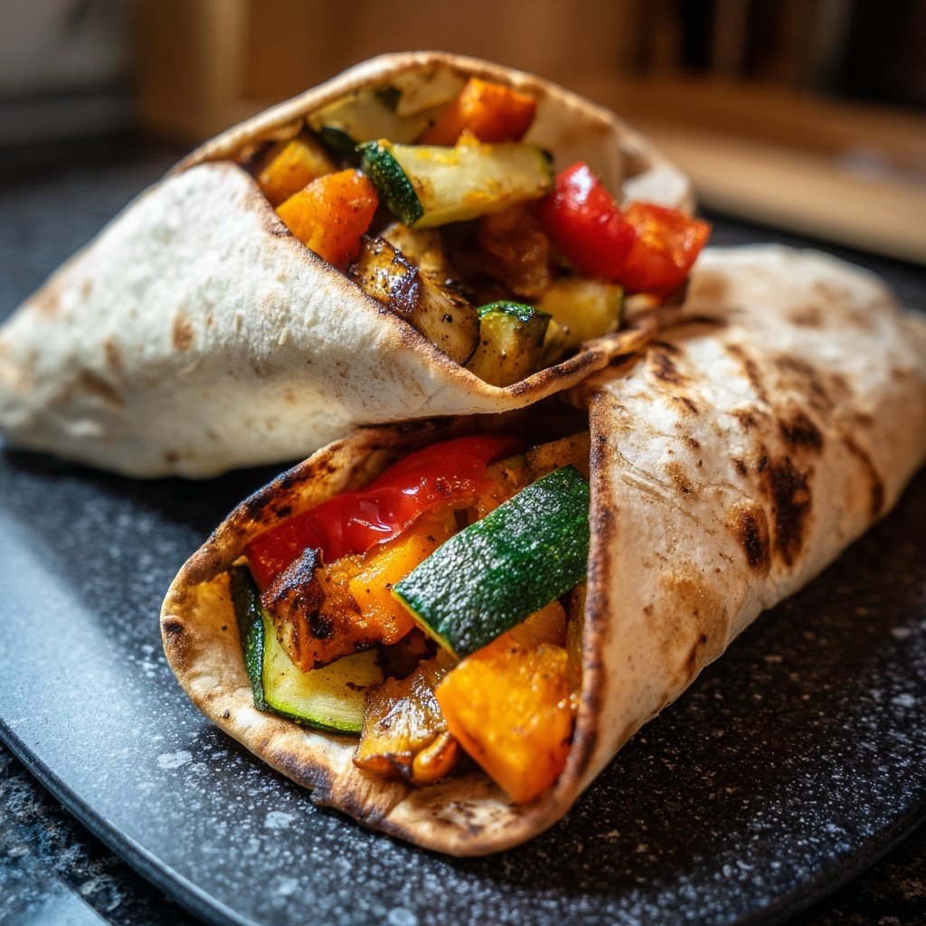 Wraps mit Ofengemüse