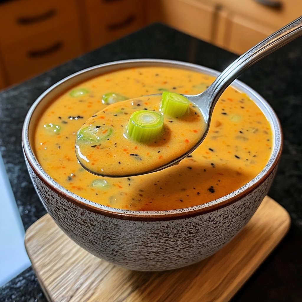 Kürbissuppe mit Lauch