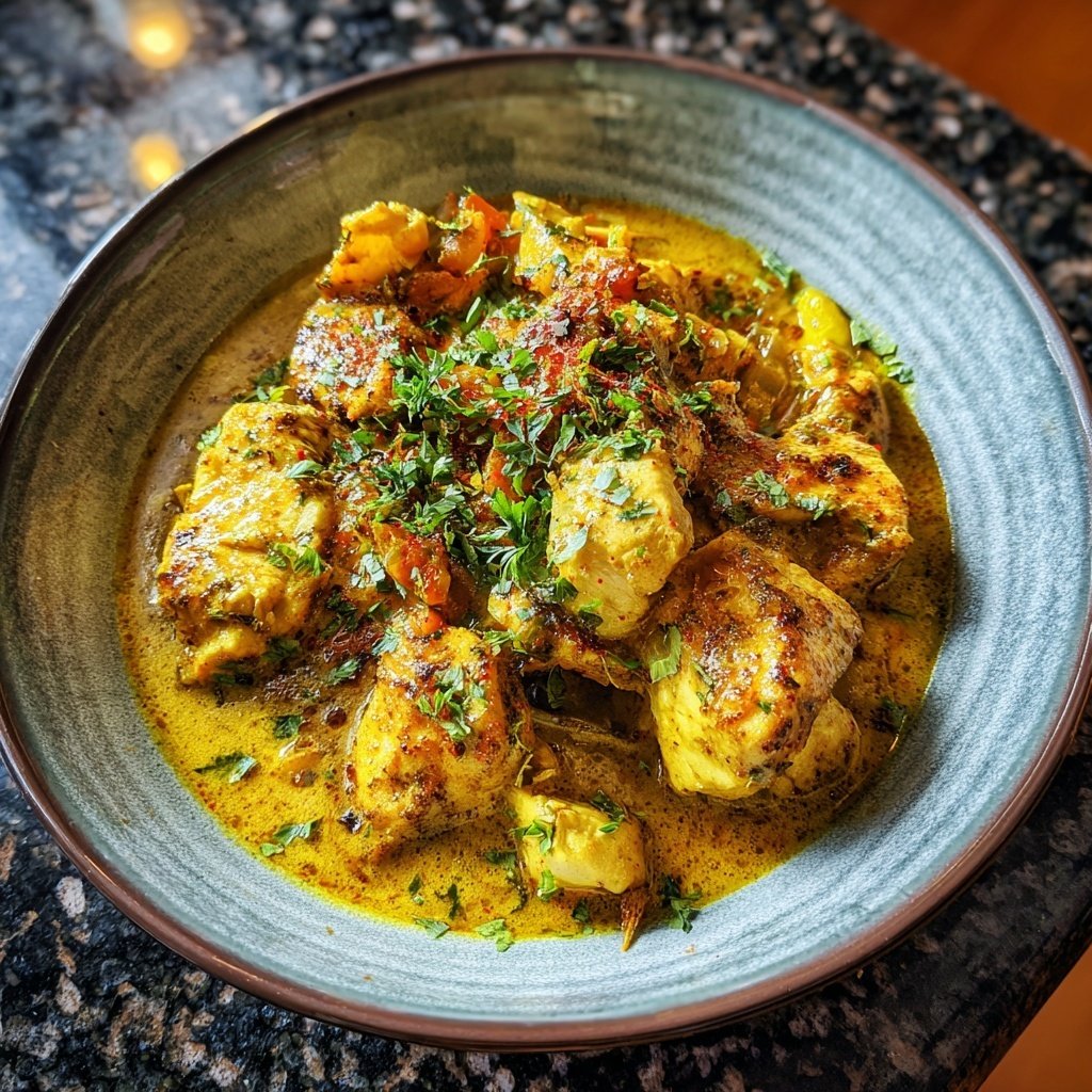 Kalorienarmes Hähnchen Curry